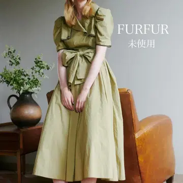 [ 미사용 ] 택 포함 퍼퍼 FURFUR 트렌치풍 원피스 이쿠타 에리카