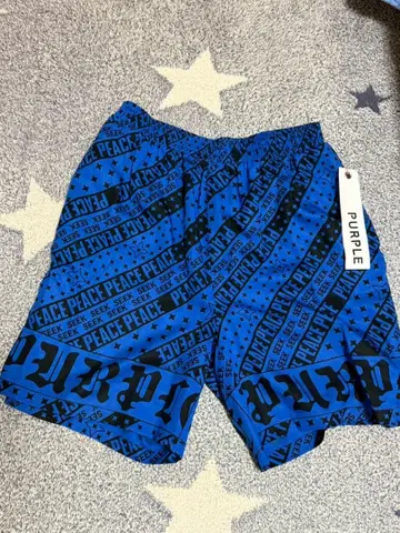 PURPLE BRAND 블루 숏팬츠 M
