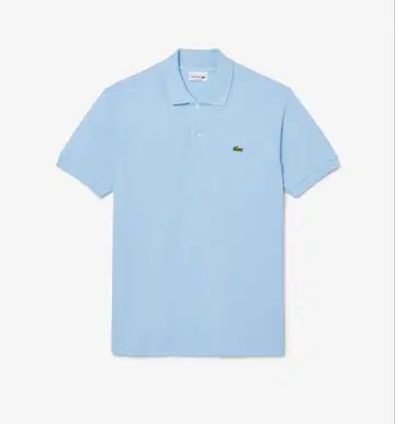 LACOSTE 클래식 핏 피케 셔츠 US S 라이트 블루