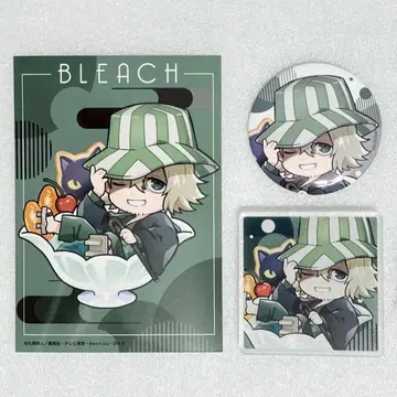 BLEACH 챠폰! 우라하라 키스케 캔뱃지 아크릴 블록 브로마이드