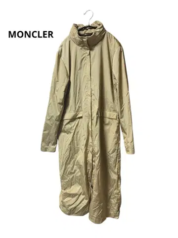 MONCLER OBERSTOFF-TESSUTO 나일론 롱 코트