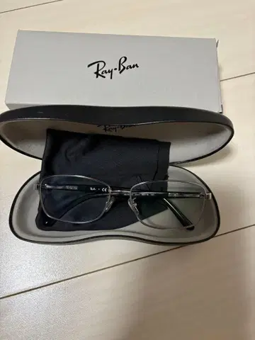 레이밴 ORX6527D 무테 안경 데모 렌즈