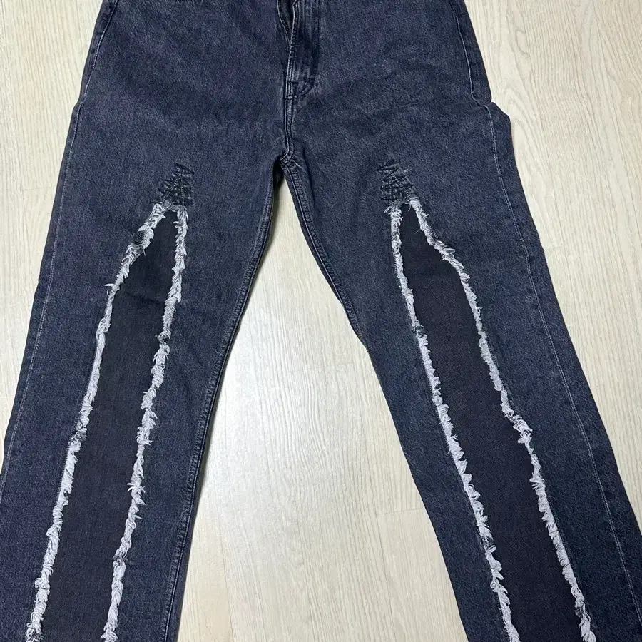 33] Our Legacy Third Cut Digital Chalk Flower Denim Pants
