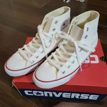[ 새상품 ] CONVERSE 하이컷 스니커즈 화이트