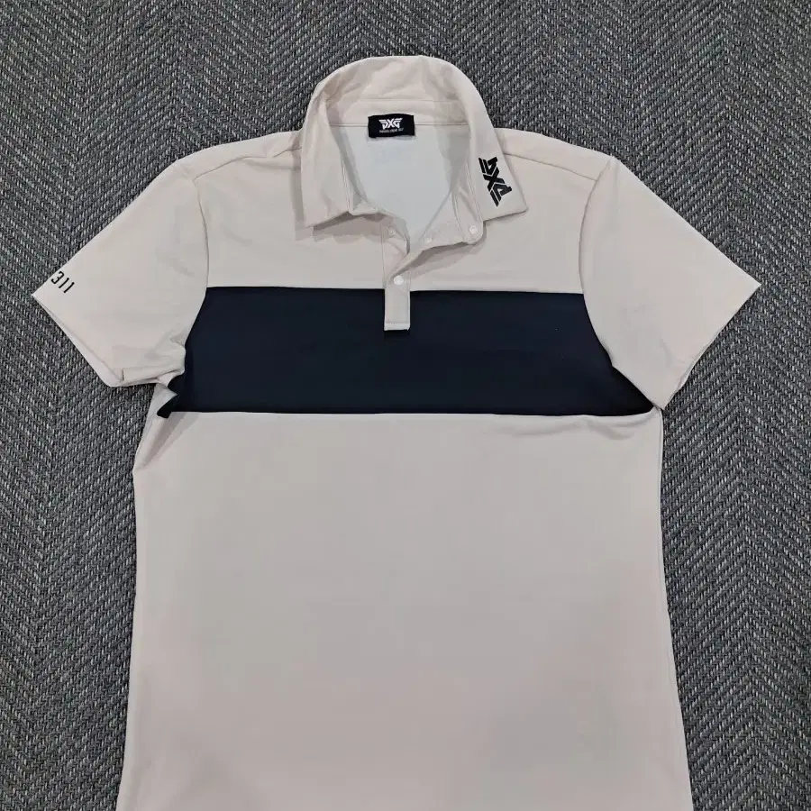 ☆PXG GOLF☆ KOREA メンズ半袖 Pxg] Men's Golf Wear Kara Short Sleeve T-Shirt (Size 100