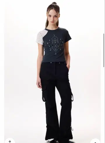 LUVISTRUE IM CARGO BOOTSCUT PANTS BLACK