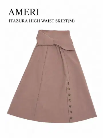 AMERI ITAZURA 하이 웨이스트 스커트 (M)
