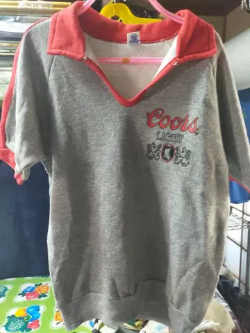 70s 당시 빈티지 Coors(쿠어스) 반팔 맨투맨 스키퍼 셔츠