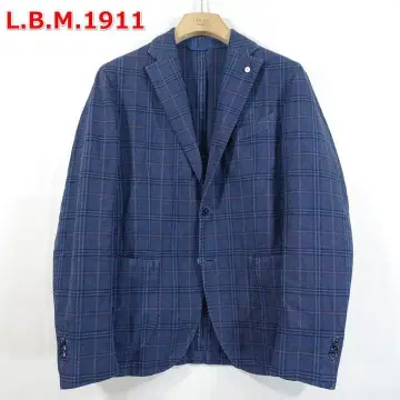 스테디셀러 L.B.M.1911 코튼 체크 자켓 루비암 50XL