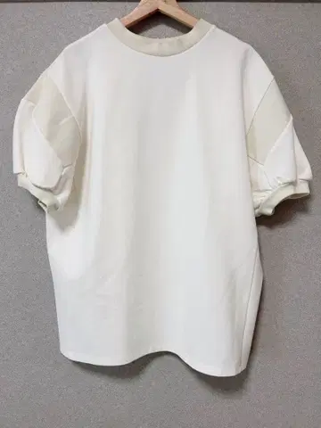 JIL SANDER 아이보리 오버 사이즈 T셔츠 화이트