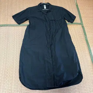 MHL 블랙 반팔 셔츠 원피스