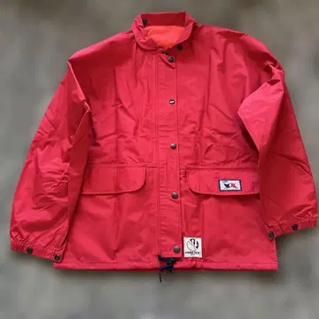 GORE-TEX 고어텍스 레인 자켓 빨간색 M 후드 부착 수납 가방 포함