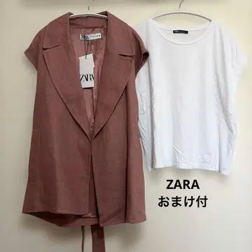 ZARA 새상품 핑크 베스트 M 덤 포함