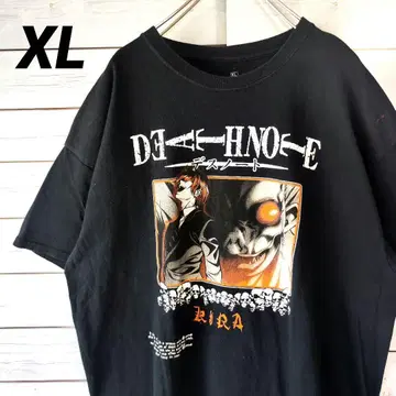 [레어] 데스노트 애니메이션 T셔츠 키라 야가미 라이토 XL 사이즈