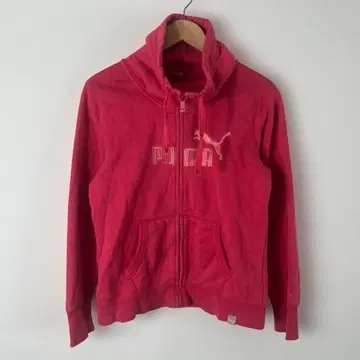 00s PUMA 지퍼 후드티 핑크 Y2K 아카이브 그런지
