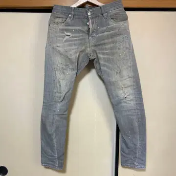 DSQUARED2 데미지 가공 슬림핏 데님 44
