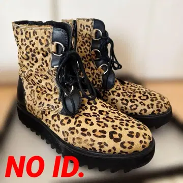 NO ID. 레오파드 무늬 엔지니어 부츠 레오파드