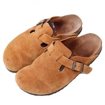 소독 완료 BIRKENSTOCK 보스턴 스웨이드 브라운 내로우 폭
