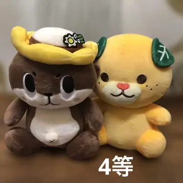 시코쿠 마스코트 캐릭터 뽑기 신조군 미컁 봉제 인형 세트