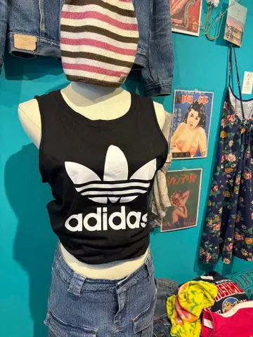adidas 러닝 슬리브리스 y2k 헤이세이 갸루 해외 걸