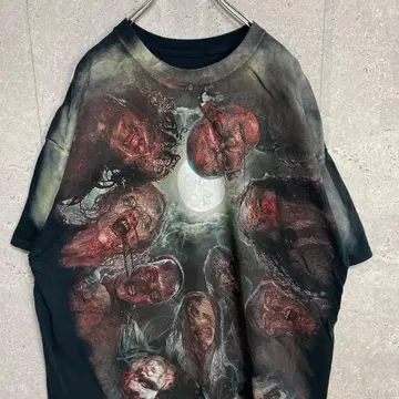 워킹 데드 좀비 빅 사이즈 무비 블랙 T셔츠 2XL 정도