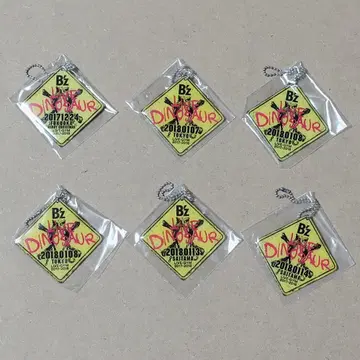 날짜 표기 회장 한정판 참 B'z LIVE DINOSAUR 키링