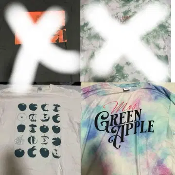 최종 가격 인하 Mrs. GREEN APPLE 티셔츠 2개 세트