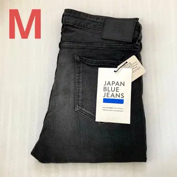 새상품 M 재팬 블루 진즈 데님 복숭아타로 코지마 팬츠 바지 블랙