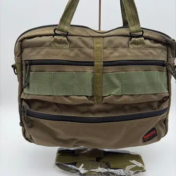 [새상품급] BRIEFING 비즈니스 백 2way 카키 숄더백