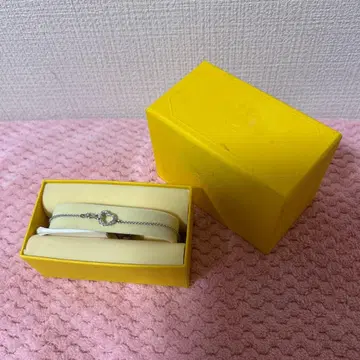 스와로브스키 실버 하트 팔찌 새상품