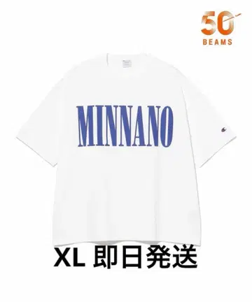 50주년 별주] Champion by MIN-NANO 로고T셔츠 XL