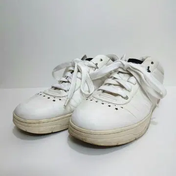 JIMMY CHOO 지미추 남성용 스니커즈 가죽 화이트