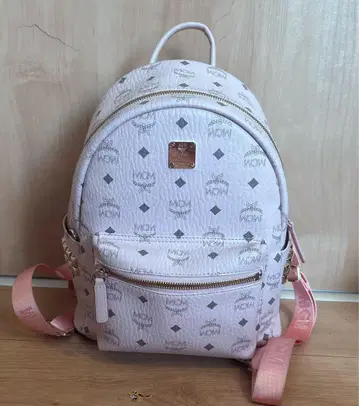 MCM 에무시엠 럭색 백팩 파우더 핑크 S 사이즈