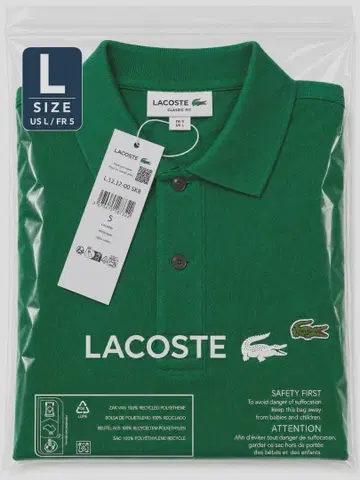 LACOSTE 그린 피케 셔츠 택 포함 새상품 M 사이즈 클래식 핏