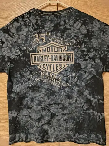 [한정판/35주년] 할리데이비슨 Harley 타이다이 스컬 T셔츠