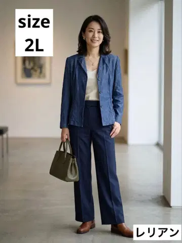 레리안 블루 데님 터치 자켓 2L 봄/여름 아우터 겉옷 레리안