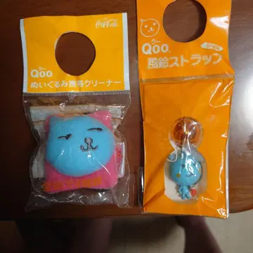 코카콜라 QOO 봉제인형 핸드폰 클리너 & 코카콜라 QOO 풍경 스트랩