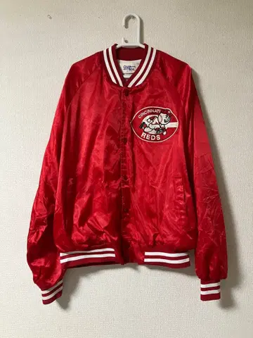 chalk line Cincinnati Reds 새틴 바시티 자켓