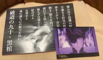 BLEACH WORLD 특전 블랙관 아이젠 소스케 카드 엽서 포스카