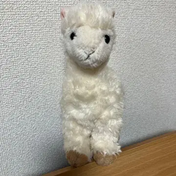미사용! 선물용으로! 정말 귀여운 오로라사! 화이트 알파카 봉제 인형