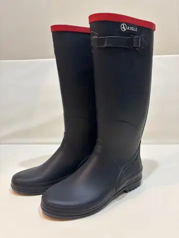 AIGLE 에이글 레인부츠 36 23cm 블랙 프랑스제 장화 롱