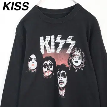[인기] KISS 키스 롱T 밴드T셔츠 반T 블랙 2017년