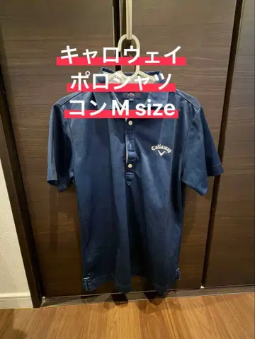 캘러웨이 피케 셔츠 M 사이즈 네이비 컬러