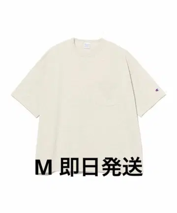 M 오트밀 MIN-NANO 포켓T셔츠 챔피온 민나노