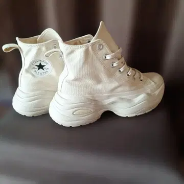 CONVERSE ALL STAR 통굽 하이컷 스니커즈 아이보리