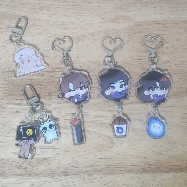 괴담출근 키링 일괄(현무1팀+이자헌+브라운&용용이)