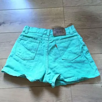 levi's 리바이스 에메랄드 그린 숏팬츠