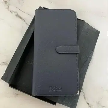 미사용 HUGO BOSS 여권 케이스 트래블 오거나이저 네이비