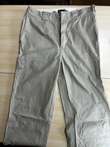 BEAMS 별주 Dickies 와이드 치노 팬츠 (베이지) XL 사이즈