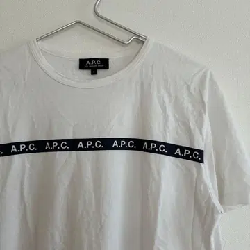 A.P.C. 새상품급 아페쎄 반팔 로고 T셔츠 화이트 S 사이즈